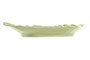 DKD Home Decor Bandeja Vaciabolsillos de Cerámica Verde Surtido de 2