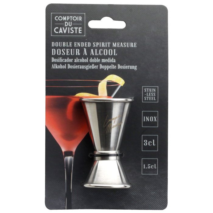 Cook Concept Medidor Doble 15-30 ml de Acero Inoxidable
