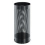 Durable Paragüero redondo de acero inoxidable negro 28,5l