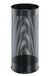 Paraguero Durable En Acero Con Rejilla Capacidad 28.5L Negro