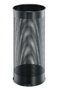 Durable Paragüero redondo de acero inoxidable negro 28,5l