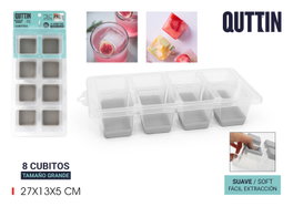 Quttin Cubitera 8 Cubitos XL Cuadrados Soft