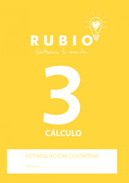 RUBIO Cuaderno A4 Estimulación Cognitiva Cálculo Nº 3 (Deterioro cognitivo moderado-grave) Set de 5