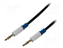 LOGILINK Cable Jack 3,5mm 3pin estéreo 1,5m negro