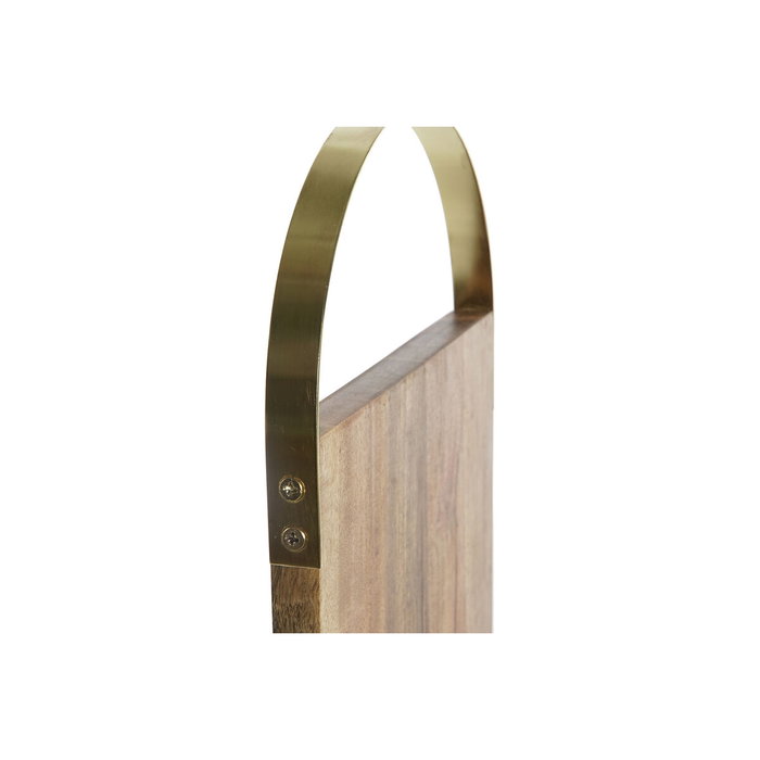 DKD Home Decor Set de 4 Tablas de Cortar de Acacia y Cuchillos