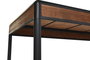 DKD Home Decor Mesa de Comedor Loft Marrón Oscuro Gris Oscuro Abeto y Metal 160x80x79 cm