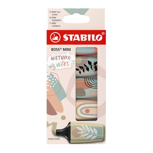 Stabilo Boss Mini Nature Vibes Colores Surtidos Estuche de 5 Unidades