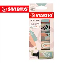 Stabilo Rotulador Boss Mini Nature Vibes Estuche 5 Unidades Colores Surtidos