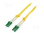 QOLTEC Cable de conexión de fibra óptica LC/APC Duplex 2m
