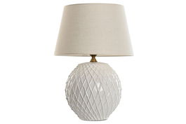DKD Home Decor Lámpara Sobremesa Blanca 40 x 57 x 40 cm