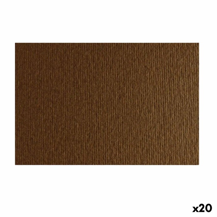 Fabriano Cartulina 220g Marrón con Textura Lisa/Rugosa 50x70 cm