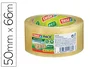 Tesa Cinta Adhesiva Eco-Friendly BIO & STRONG, Transparente, 98% Biodegradable, para Embalaje, 66 m x 50 mm, Precinto Seguro hasta 20 kg, Envases Sostenibles