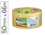 Tesa Cinta Adhesiva Eco-Friendly BIO & STRONG, Transparente, 98% Biodegradable, para Embalaje, 66 m x 50 mm, Precinto Seguro hasta 20 kg, Envases Sostenibles