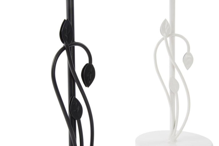 DKD Home Decor Lámpara de Sobremesa Tradicional, Blanco/Marrón, Dimensiones 25x46x25 cm, Pack de 6 Unidades