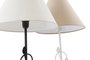 DKD Home Decor Lámpara de Sobremesa Tradicional, Blanco/Marrón, Dimensiones 25x46x25 cm, Pack de 6 Unidades