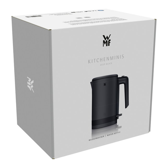 WMF KÜCHENminis 0413140071 Wasserkocher 0,8 L, 1800 W, Negro, Acero Inoxidable