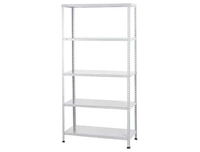 Ar storage Estantería Metálica 180x90x40 cm Blanca 5 Estantes 80 kg por Estante