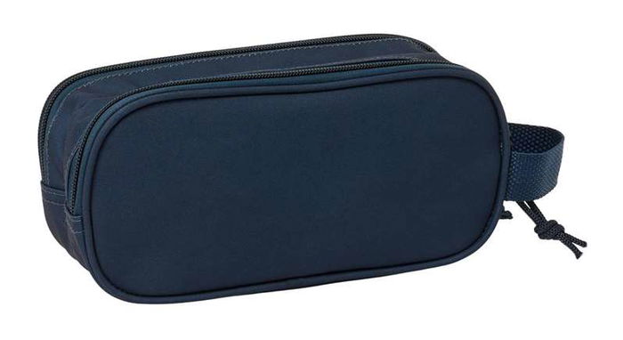 Portatodo Doble Real Madrid C.F. Blanco Azul marino 21 x 8 x 6 cm
