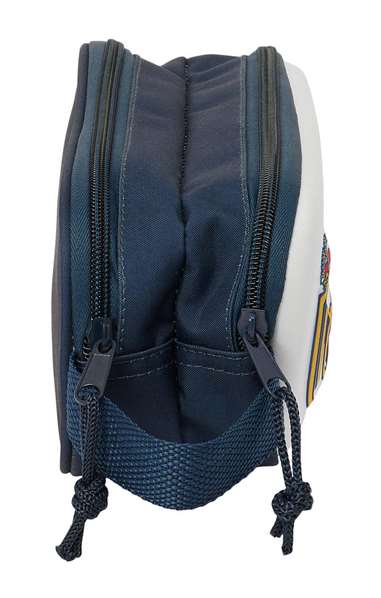 Portatodo Doble Real Madrid C.F. Blanco Azul marino 21 x 8 x 6 cm