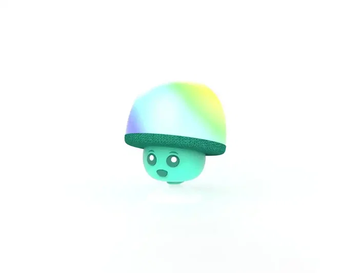 Wondee Altavoz Inalámbrico Iluminado Mega Mush con Forma de Seta y Ventosa, 3W Wondee Altavoz Inalámbrico Iluminado Mega Mush con Forma de Seta y Ventosa, 3W