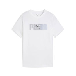 Camiseta de Manga Corta Infantil Puma Essentials Logo Lab B Blanco