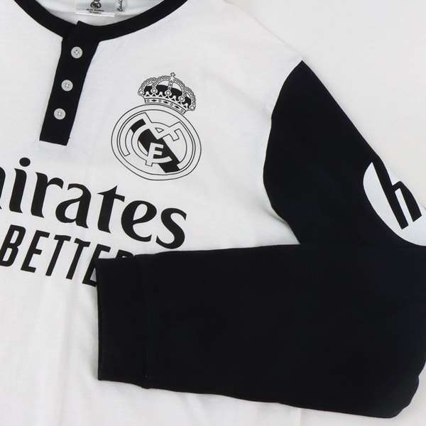 Cerdá Pijama Largo Single Jersey Real Madrid M Adulto Blanco