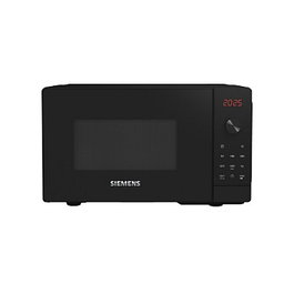 Siemens Microondas Encimera FF023LMB2 iQ300 20L 800W Negro - Solo Microondas con Pantalla LED, Descongelar, Recalentar, Bloqueo Niños