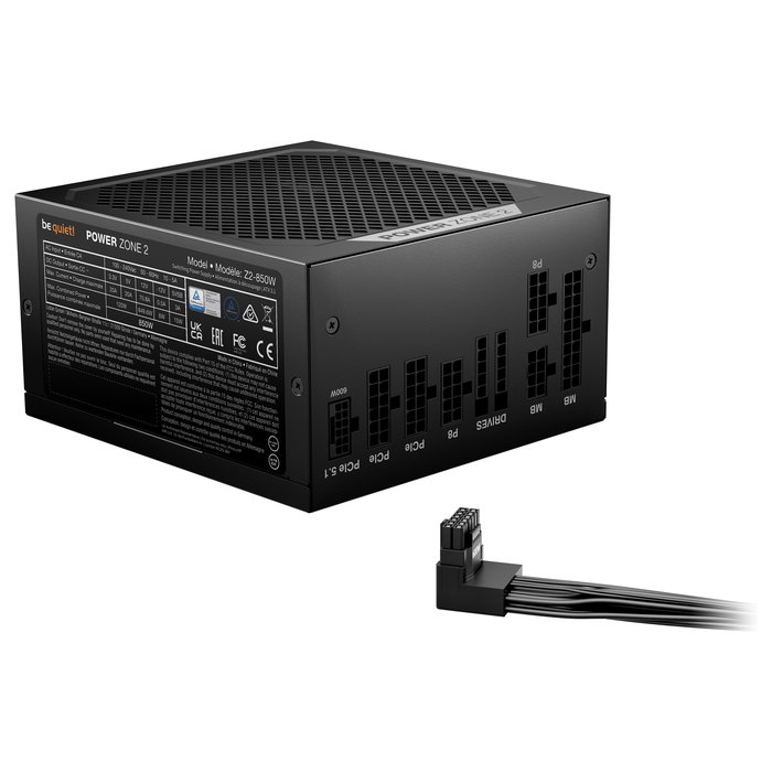 Be Quiet! Power Zone 2 850W 80 PLUS Platinum ATX 3.1 Fuente de Alimentación para PC Modular