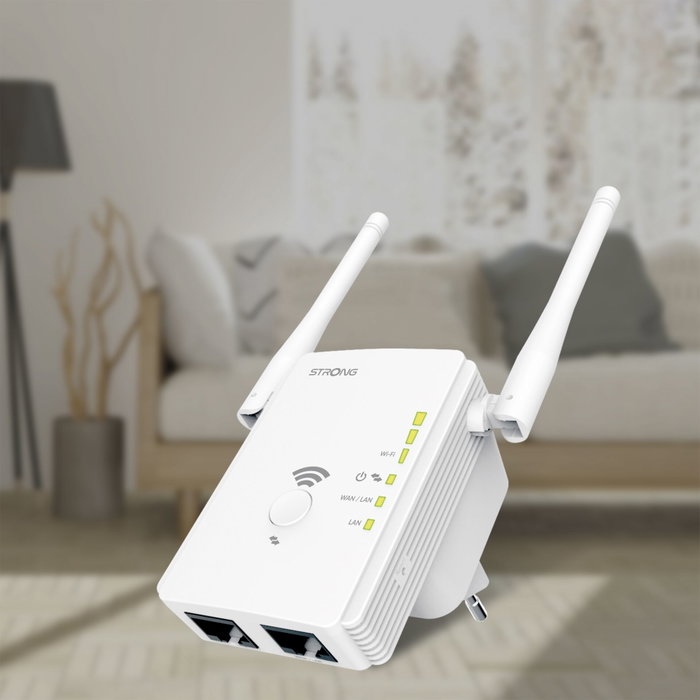 Strong REPEATER300V2 Repetidor de red 300 Mbit/s Blanco