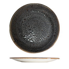 Summa Plato llano Moon Brown de vitro porcelana 28.5 cm, vajilla marrón (Set de 6)