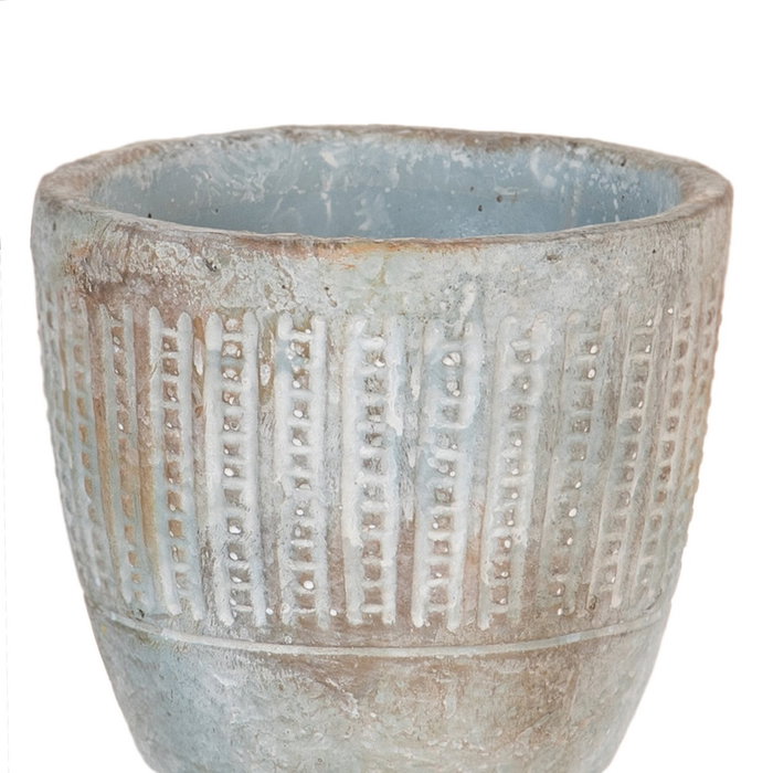 Macetero Cemento Decoración 11,50 X 11,50 X 11,50 cm (Set de 6)