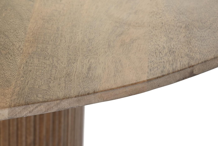 DKD Home Decor Mesa Comedor Natural Mango 120 x 120 x 76 cm