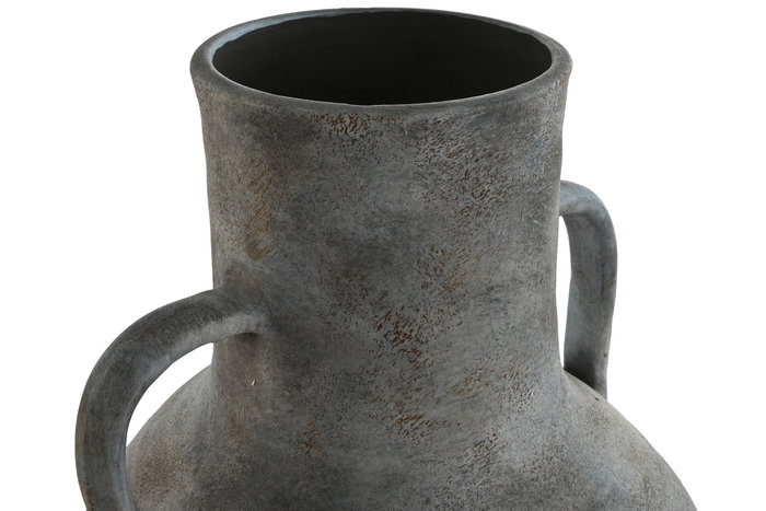 DKD Home Decor Jarrón de Terracota Envejecido Gris y Azul 33x33x69 cm DKD Home Decor Jarrón de Terracota Envejecido Gris y Azul 33x33x69 cm