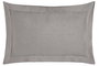DKD Home Decor Pack de 2 Cojines de Lino Gris Claro con Flecos
