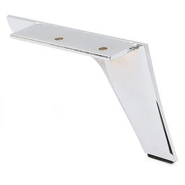 Q&Q Pata Metálica Taba H125 Derecho Metal 125mm para Sofá y Muebles