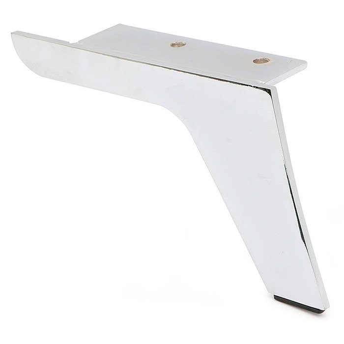 Q&Q Pata Metálica Taba H125 Derecho Metal 125mm para Sofá y Muebles