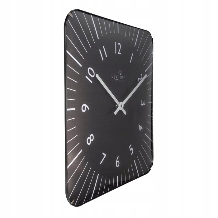Nextime Reloj de Pared 3240ZW Alex RC Negro