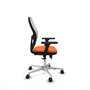 PIQUERAS Y CRESPO Silla de oficina Jorquera Naranja y Blanco