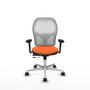 PIQUERAS Y CRESPO Silla de oficina Jorquera Naranja y Blanco
