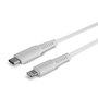 Lindy Cable USB-C a Lightning 3m Blanco, Carga Rápida y Sincronización de Datos, Certificado MFi para iPhone, iPad y iPod