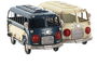 DKD Home Decor Vehiculo Bus Decoracion Vintage Azul Blanco Metal 4 Unidades 7 x 8 x 17 cm