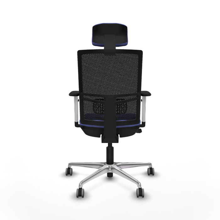 PIQUERAS Y CRESPO Silla de oficina Yunquera con mecanismo Sincro/Traslack Azul claro