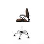 PIQUERAS Y CRESPO Taburete Isso CP Bali marrón oscuro con brazos fijos
