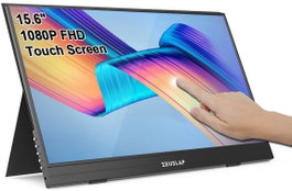 Zeuslap AT156 Monitor Portátil Táctil 15,6 Pulgadas Full HD IPS 60Hz Black