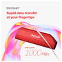 Patriot Transporter Lite 2TB - SSD Externo USB-C 3.2 Gen 2, Velocidad 1000 MB/s, Color Rojo