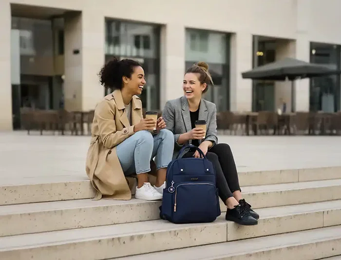 Antartik Square Mochila 4 Compartimentos Azul Marino 410x180x320 mm