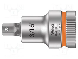 WERA Vaso Allen-bit Hex-Plus HEX 3/16 de 3/8 pulgada