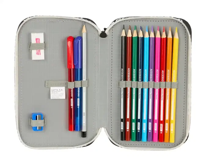 Portatodo F.C. Barcelona Negro 12.5 x 19.5 x 4 cm 29 Piezas