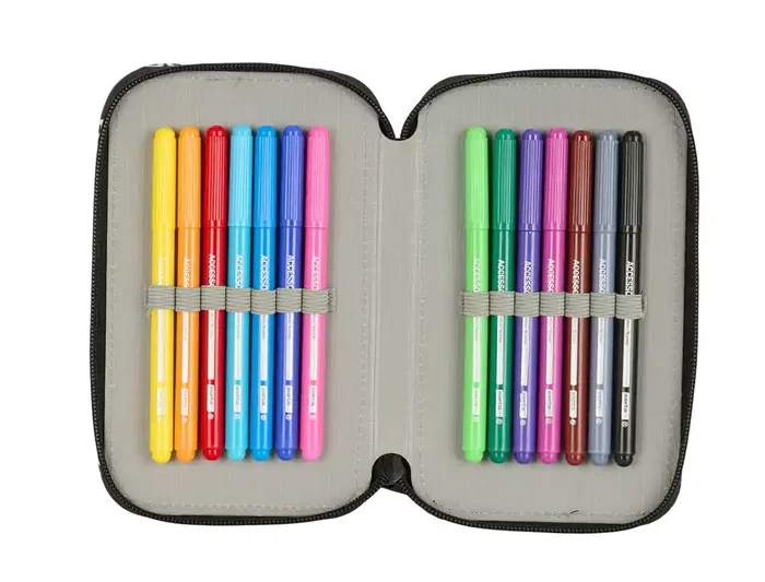 Portatodo F.C. Barcelona Negro 12.5 x 19.5 x 4 cm 29 Piezas