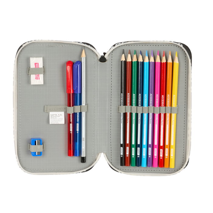 Portatodo F.C. Barcelona Negro 12.5 x 19.5 x 4 cm 29 Piezas